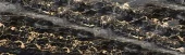 Стеновая панель из стекла Чёрный Мрамор 600x3000x6мм