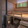 Дровяная печь для бани Кastor Karhu 30, корпус сталь, диаметр дымохода 115 мм