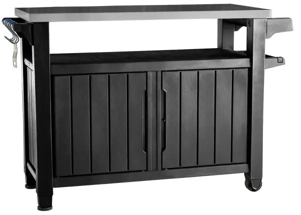 Столик для барбекю Keter Unity XL 207L, graphite