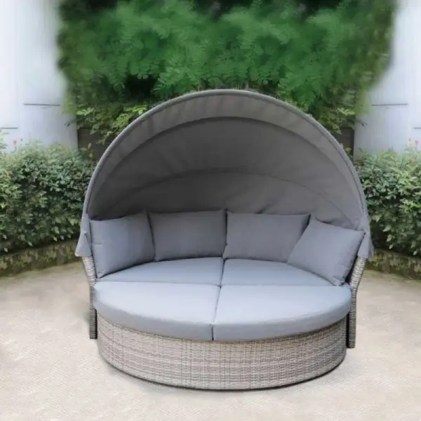 Диван-трансформер плетеный Afina Garden AFM-325G Grey