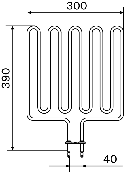 Нагревательный элемент Harvia SPZSK-710 (ZSK-710) мощность 2,67 кВт / 230В